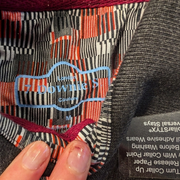 Smartwool Blue and Gray Long Sleeve Polo Shirts - Picture 4 of 4